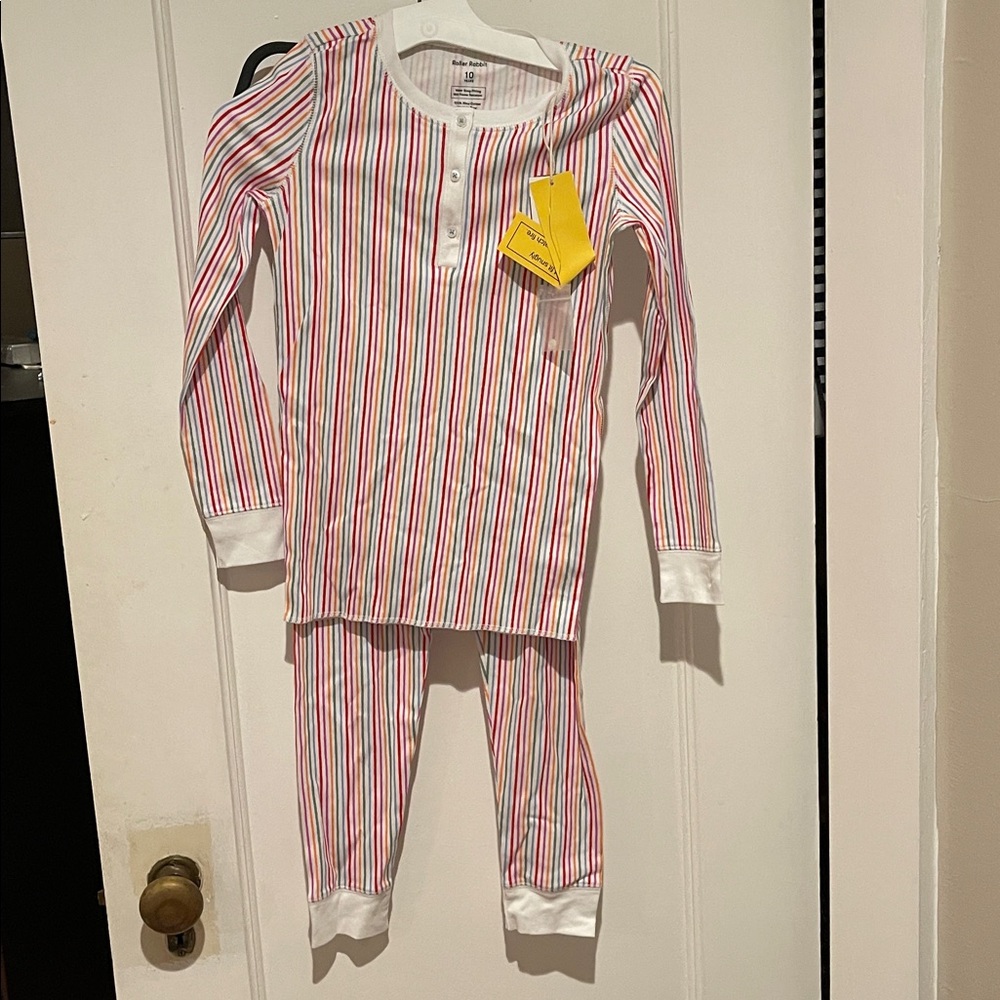 Roller Rabbit Party Striped Pajama Set - Picture 2 of 2